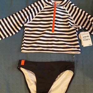 Tucker + Tate black white stripe bathing suit